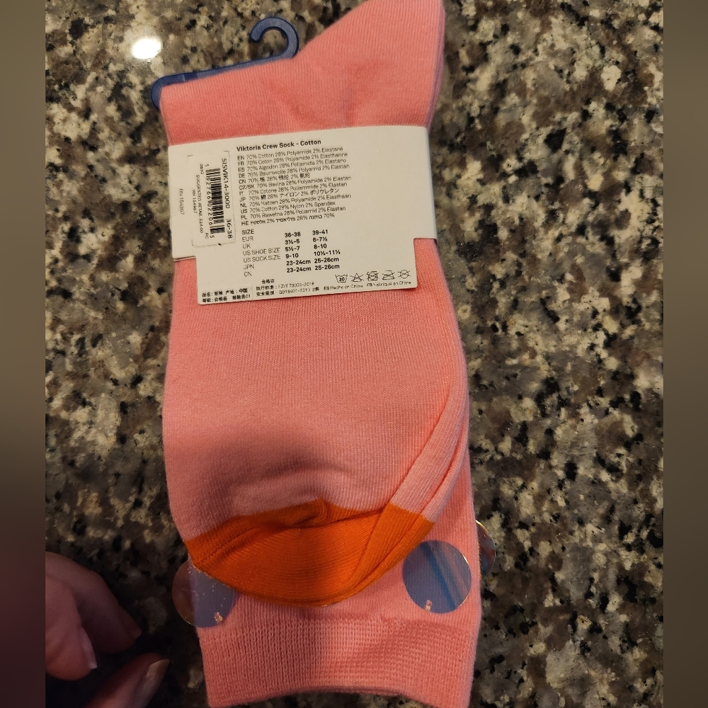 (5 For $25) New With Tags Hysteria By Happy Socks Viktoria Sequin Crew Socks - Picture 2 of 3